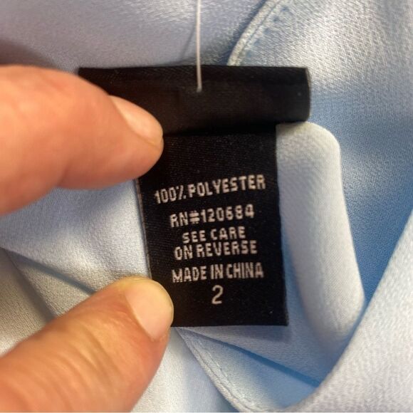 Torrid Size 2 Light Blue Satin Cami Tank Top Adjustable Straps NWT - Picture 4 of 9